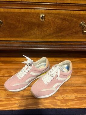 Dolce Vita Pink and White Retro Runner Sneakers